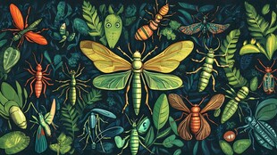 奇幻昆虫森林微观世界