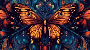 梦幻蝴蝶 绚丽色彩与花纹之美