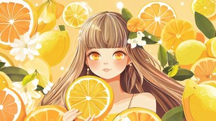 柠檬少女的清新梦幻时刻