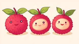 可爱荔枝卡通形象