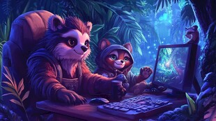 浣熊父子的奇幻编程时光