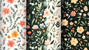 花卉图案系列 清新自然风