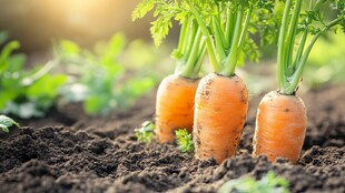 新鲜出土的胡萝卜