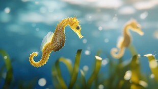 梦幻海洋中的小海马