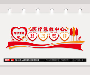 医疗急救中心文化墙