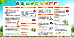 夏季健康教育宣传栏