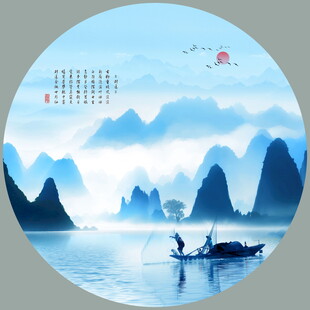新中式禅意山水画
