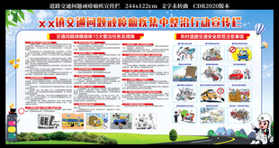 道路交通问题顽瘴痼疾宣传栏