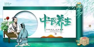 中国风中医养生讲座中医调理中医