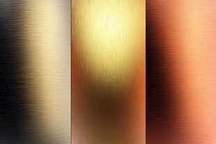 三色金属拉丝纹理背景图