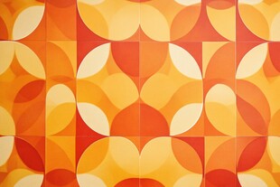 几何图案橙色系装饰背景