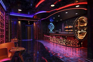 炫酷时尚酒吧内部空间