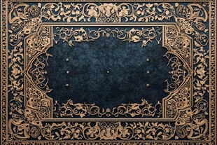 复古华丽金色边框装饰图案