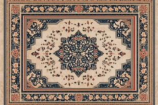 传统精美花纹地毯图案