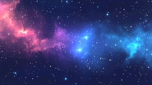 梦幻绚丽的璀璨星空