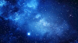 梦幻蓝色星空背景图