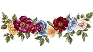 花卉花边装饰图案