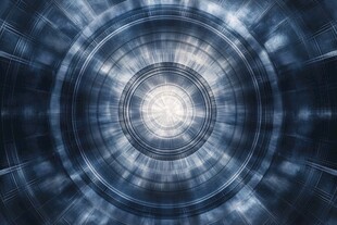 科技感环状动态光影背景