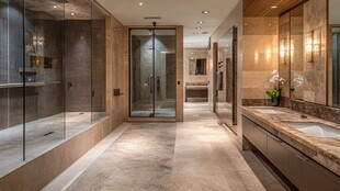 奢华大理石浴室优雅设计