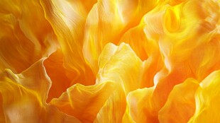 金黄绚烂花朵纹理特写