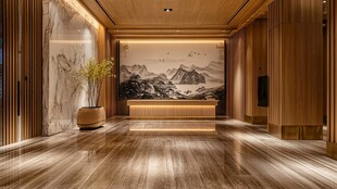 中式奢华大厅接待区设计