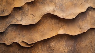 波浪纹理的古朴墙面