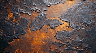 生锈金属表面纹理特写