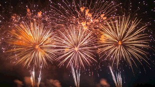 璀璨烟花点亮夜空