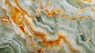 绿橙相间的大理石纹理