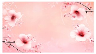 粉色浪漫桃花背景图