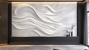 现代简约大理石纹理背景墙