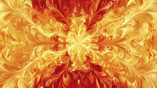 绚丽火焰花纹抽象艺术图案