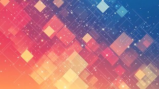 炫彩方块渐变科技风背景