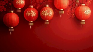 喜庆红灯笼 洋溢新春氛围