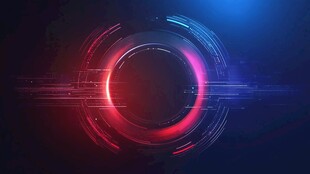 炫彩科技感光环背景图