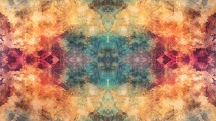 多彩抽象对称艺术纹理图