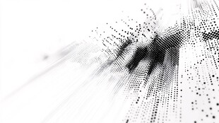 黑白粒子动感抽象画面