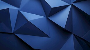 蓝色立体多边形几何背景