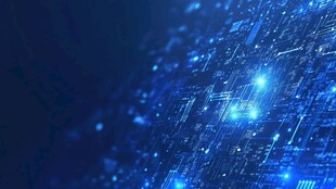 科技蓝光数字矩阵背景图