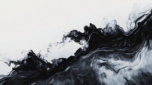 水墨流动意境图