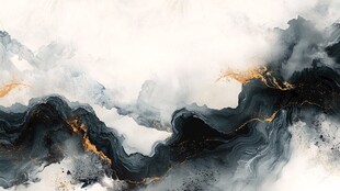 水墨山河 金墨流转