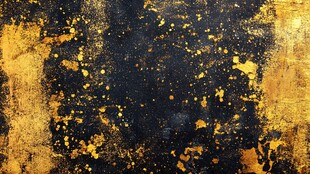 黑金斑驳抽象艺术背景图