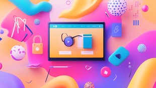 科技风多彩界面创意设计