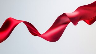 飘逸红丝带 灵动之美