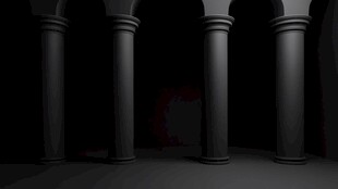 暗黑风格古典立柱场景