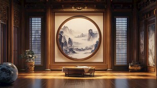 中式古风雅致客厅空间