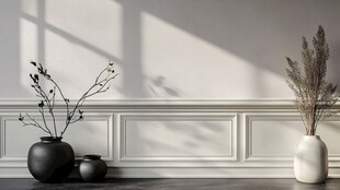 简约室内花瓶装饰场景