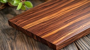 精美木纹木板展示