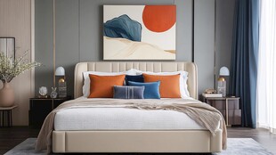 现代简约风卧室温馨一角