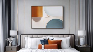 现代简约风卧室床头挂画